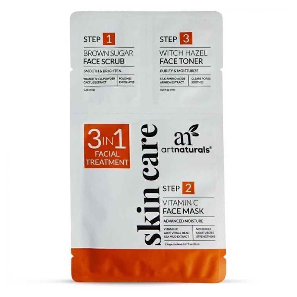 5/$25 SALE NEW ART NATURALS 3-in-1 Vitamin C Face Mask